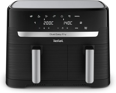 Dual Easy Fry Heißluftfritteuse 8,3 L Airfryer mit 2 Kammern & XL Schublade 7