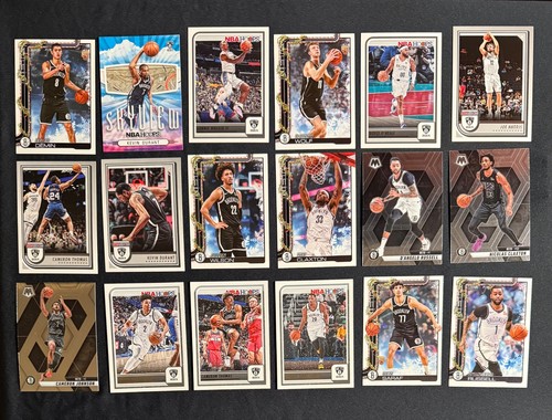 Brooklyn Nets 18-Card Lot Egor Demin Danny Wolf Ben Saraf RC Kevin Durant