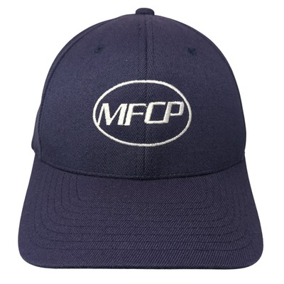 MFCP Fitted Baseball Cap Blue XL Lightweight Embroidered 6 Panel Richardson