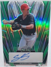 SEAVER KING 2024 LEAF METAL GREEN PRISMATIC AUTO #3/8