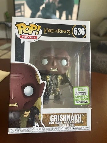 Funko Pop! The Lord of the Rings Grishnakh 2019 Spring Conven #636 W/Protector