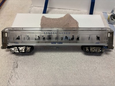 Lionel 6-29087 Clear Madison ''New York'' Coach w/Platinum Plate Metal, Lights NIB