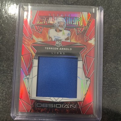 2024 Panini Obsidian Rookie Eruption Terrion Arnold Red /75