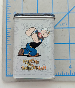 Popeye The Sailor Tin Box band aid size USED