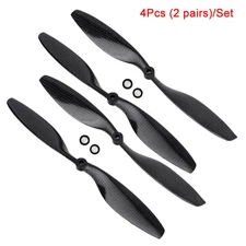 2 Pairs 1045 Carbon Fiber Airplane Propeller CW CCW For F450 F550 Quadcopter