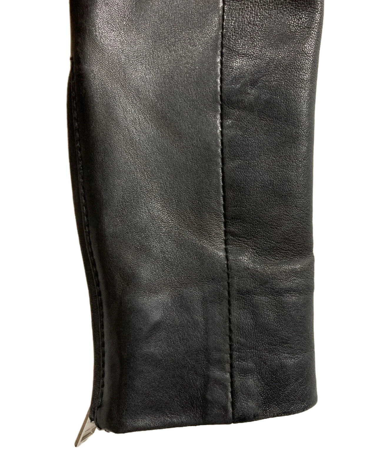 Diesel Lamb Leather Riders Jacket Men's Size XS Black image 8