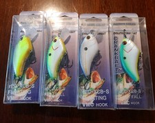 4 Reaction Strike Revolution Floating Crankbaits Flatsided  Circuit Board Lip!!!