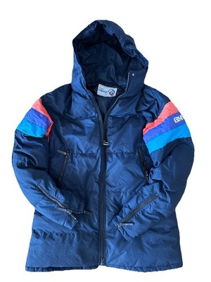 VTG RARE!!! BMW Head Motorsport M Power Racing Style Driver  puffer jacket Sz:L