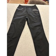 Black Cargo Style Windbreaker Quilted lined Pants Women 29 Snow/Ski wear