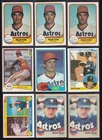 Nolan Ryan Vintage 9 Card Lot 1981 1982 1983 Fleer Topps Donruss Astros HOF