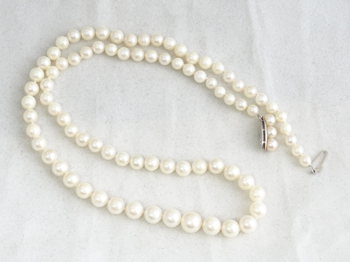 Genuine Pearl Necklace / Selling As-Is / FedEx Free Shipping / b_em_66513_p1 - Picture 20 of 20