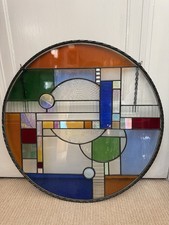 Stained glass panel