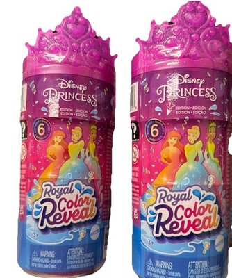 Disney Princess by Mattel, Royal Color Reveal Doll with 6 Unboxing Surprises 2pa