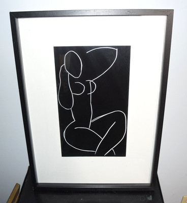 IKEA OLUNDA 21675 Henri Matisse Nu Assis Jambes Croisées II Framed 3D Art Print