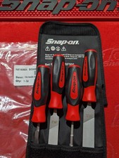 Snap-on Brand New Orange 4pc Instinct Soft Grip Mixed File Set Large Sghbf500ao