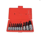 NEW Proto USA J4900MA-TT 10pc METRIC 4-17mm HEX Socket Bit Set , 3/8, 1/2" Dr