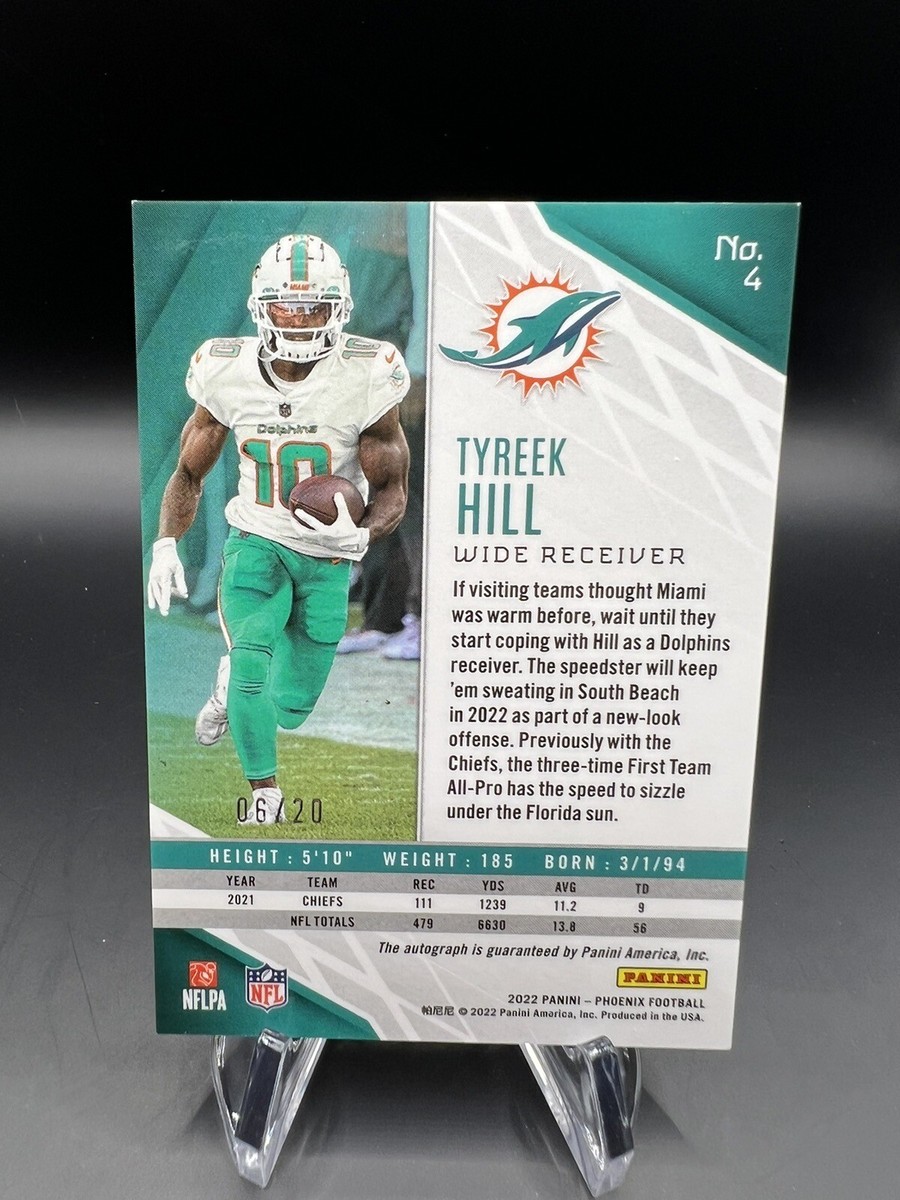 TYREEK HILL タイリーク ヒル 直書きサインカード AUTO NFL 【公式通販】