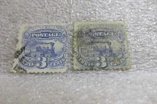 1869 U.S. CANCELLED 3c LOCOMOTIVE SCOTT #114