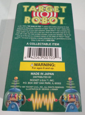 Jouet Robot Mécanique The Gang Of Five - Masudaya 1997 - MIB Excellent état