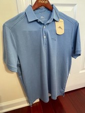 Brand New TOMMY BAHAMA Men's Blue Polo Infinity Pool Short Sleeve Shirt Size S