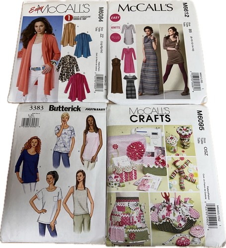 4 Schnittmuster McCall’s & Butterick Tops/Kleider/Schürzen/Taschen (#3)