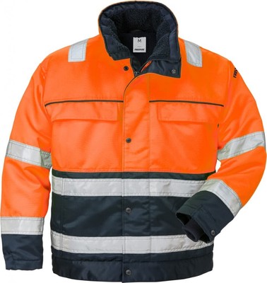 FRISTADS HIGH VIS WINTERJACKE KL. 3 444 PP GR??E XL WARNSCHU Neu
