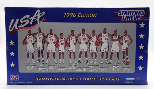 1996 Edition Kenner Starting Lineup USA Olympic Dream Team Basketball Set 2 of 2 - Picture 18 of 24