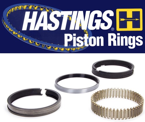 Hastings Chrome Piston Ring Set 2C4670 for STD Bore Engines - Not OVERSIZED - Afbeelding 1 van 3