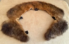 Fur Vintage collar brown women custom wrap coat replacement sewing craft