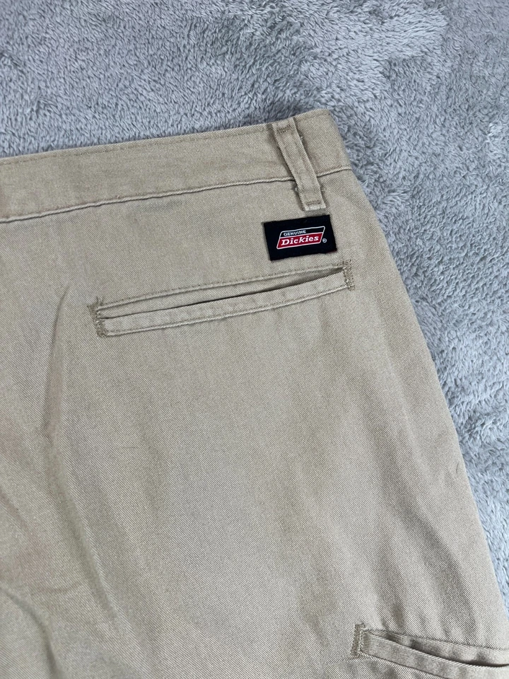 Pantalones Cortos de Trabajo Genuinos Dickies 13" Para Hombres 44 Caquis Utilidad Bolsillo Chino Marrón Plano Foto 2 de 4