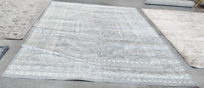 SLATE / IVORY 9' X 12' Broken Thread Rug, Reduced Price 1172744691 ADR108T-9