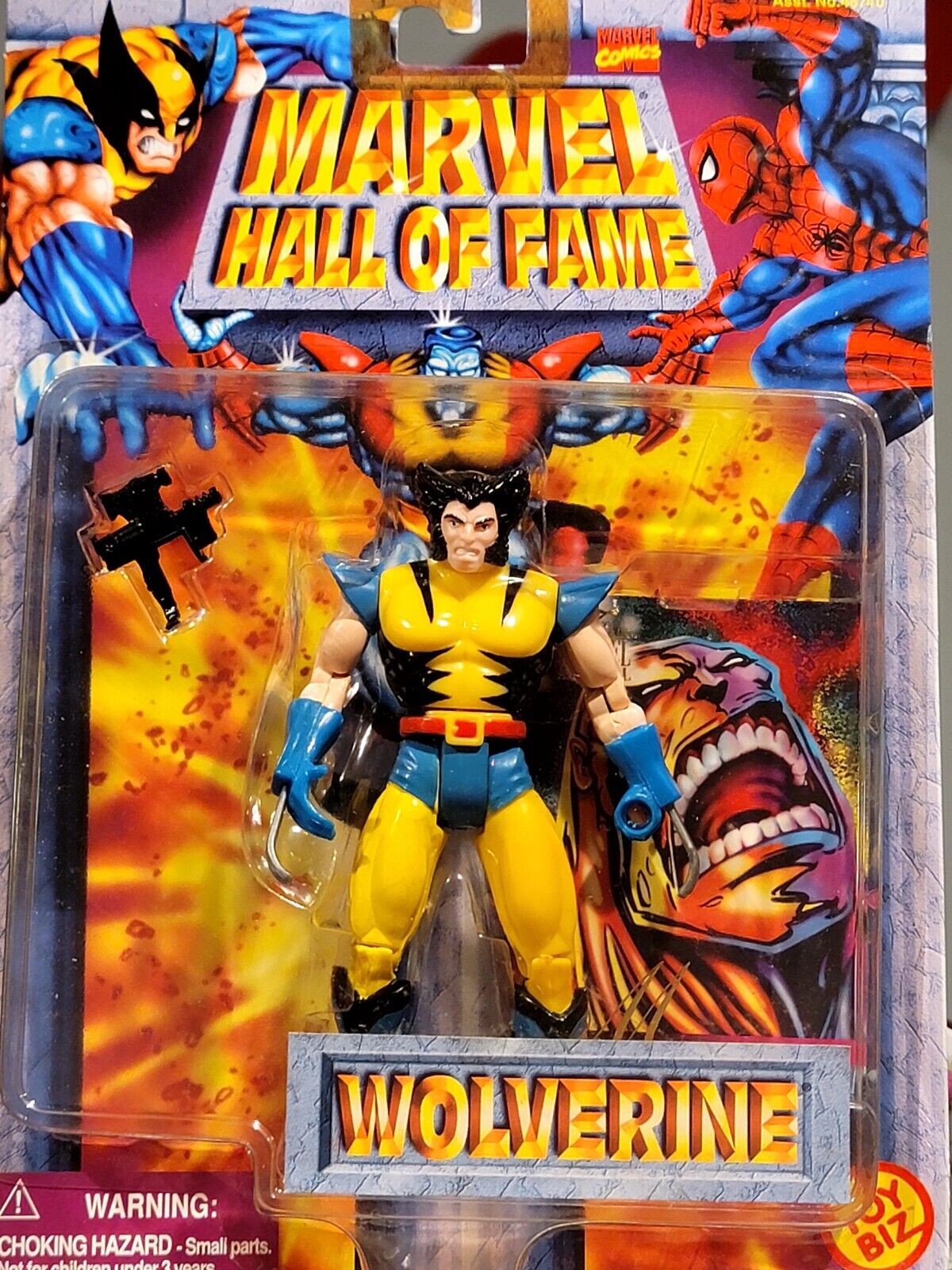 Vintage Toybiz Marvel Hall of Fame WOLVERINE Figure 1996 Avengers SPIDER-MAN