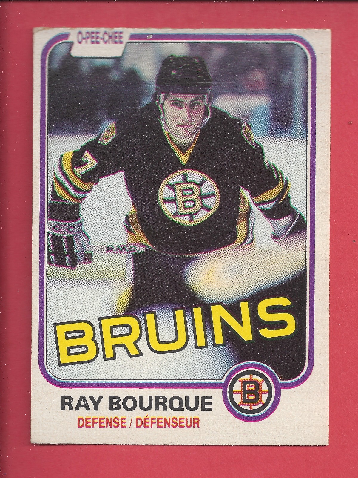 1981-82 O-PEE-CHEE Hockey # 1 RAY BOURQUE