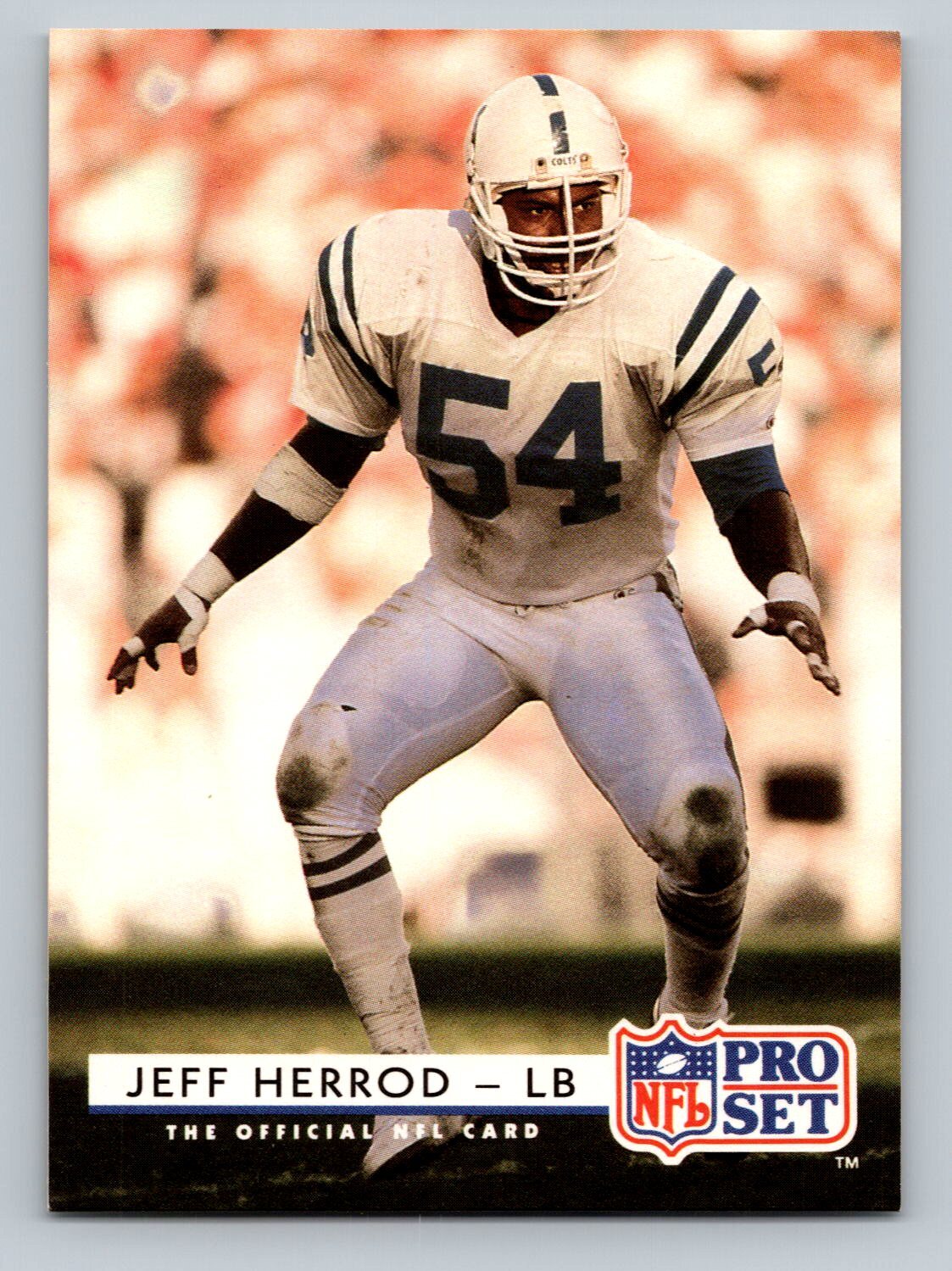 92 Colts 1992 Pro Set #194 Jeff Herrod Indianapolis Colts | eBay