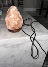 WBM 1002 120V Himalayan Glow Hand Carved Natural Crystal Salt Lamp - Pink