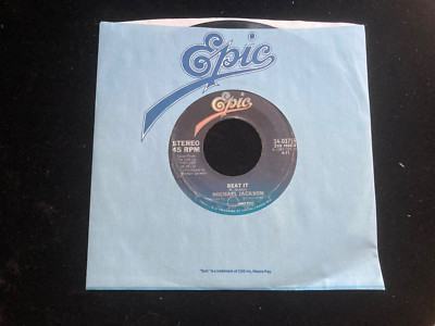 Michael Jackson ''Beat It'' ''Get On The Floor'' 45 Epic 1982 EX condition