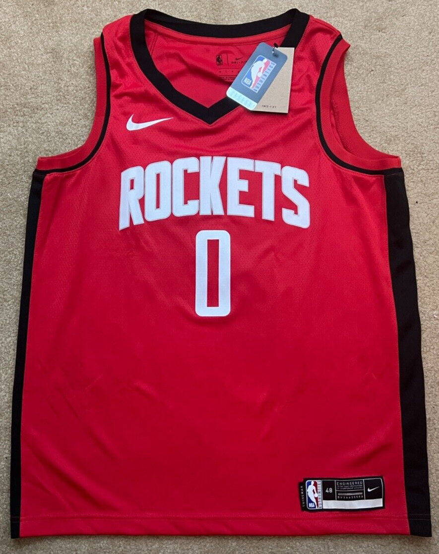 Jalen Green Houston Rockets #0 Nike Swingman Red Icon Jersey Mens Size L