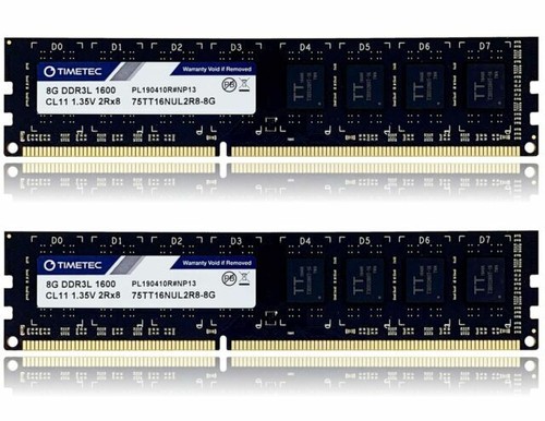 Barrette RAM Crucial 8 Go DDR3L 1600 MHz CL11 Pour PC De Bureau - CT102464BD160B (1.35V, Non-ECC, UDIMM 240 Broches) - 2