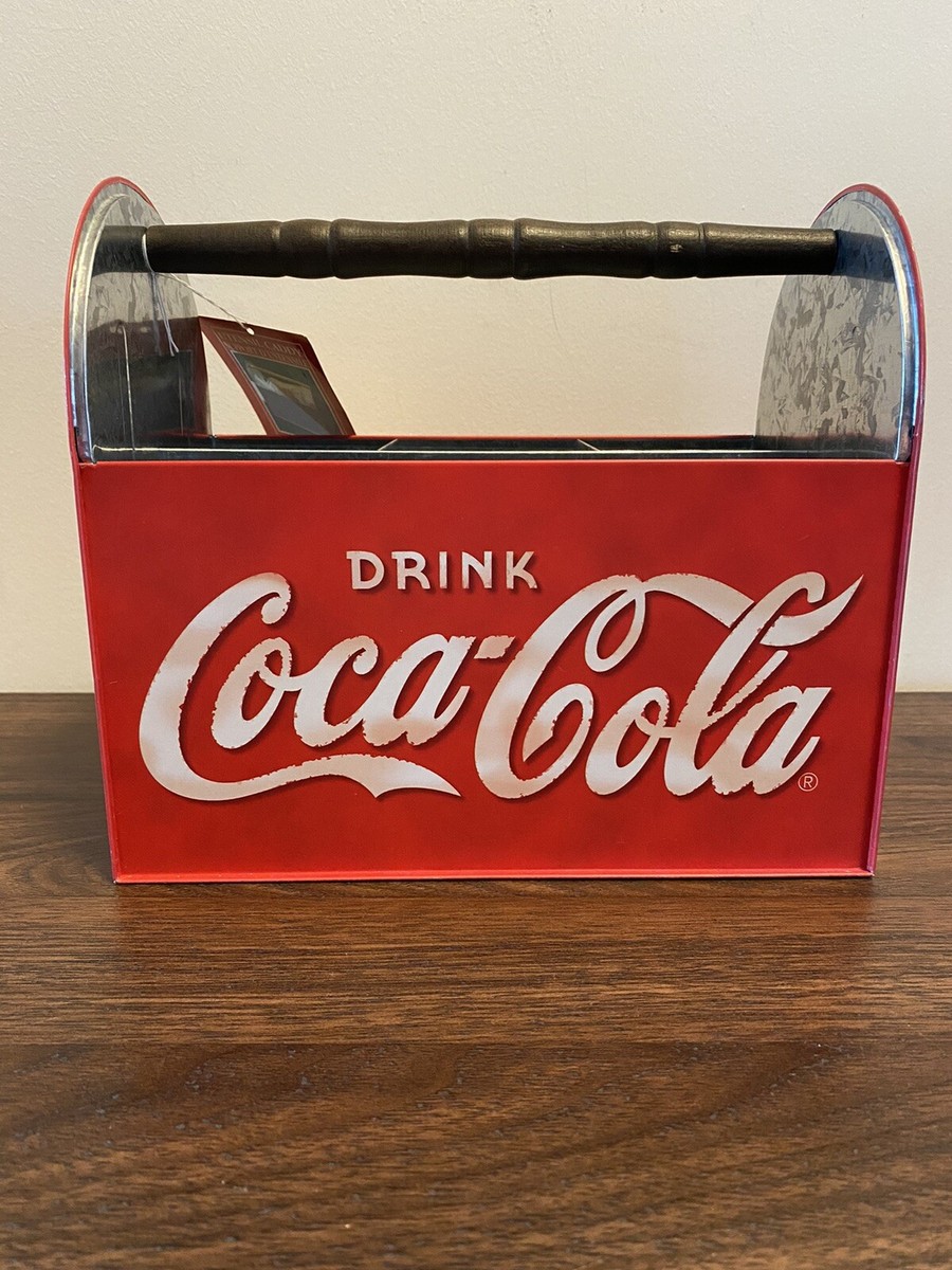 Coca~Cola® ~ Metal / Wood utensil holder caddy New | eBay