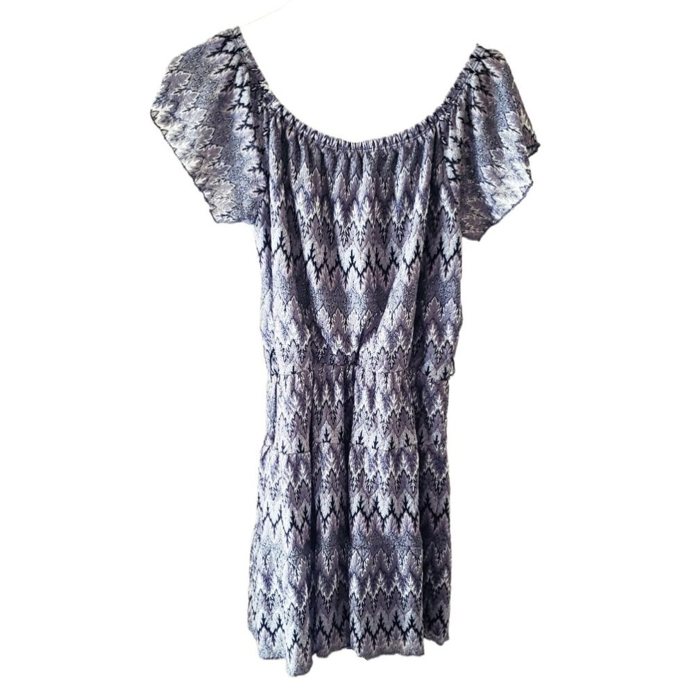 Sequin Hearts Silver Patterned Short Sleeve Mini … - image 2