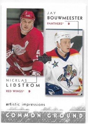 02-03 Nicklas Lidstrom/Jay Bouwmeester Artistic Impressions Common Ground Rookie