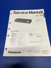 Panasonic Service Manual SH-252 Stereo Graphic Equalizer