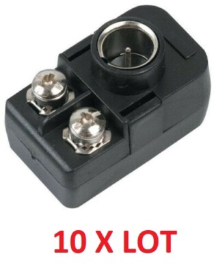 10 Pack Lot Quick Push on Matching Transformer Indoor 75 to 300 Ohm Flat Lead 