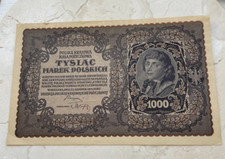 1919 Poland 10000 10,000 Marks - P#29f, 3rd Series Double Letters World Currency