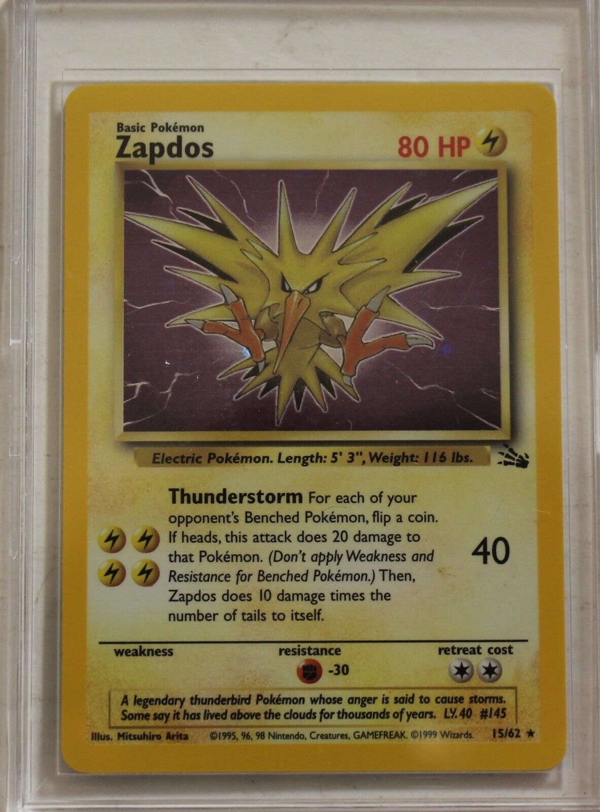 Zapdos Giant Pokemon Card Print -  Norway