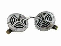 "Passt FüR Royal Enfield High Low Dual Tone Horn 12 V 5\" Chrombeschichtet Aes"