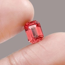8x6 MM AAA Fine Natural Ceylon Padparadscha Sapphire Loose Radiant Cut Gemstone