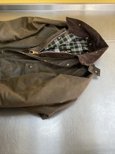 VGC 1996 Barbour Solway Zipper C44 Men’s XXL 56in Chest Heavyweight Waxed Jacket