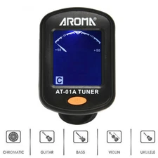 Lcd Electric Clip On Chromatic Acoustic For Guitar Bass Ukulele Banjo Tuner US