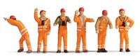 Noch 15275 Rangierpersonal 6 Figuren H0 1:87 Handbemalt, Neu + OVP